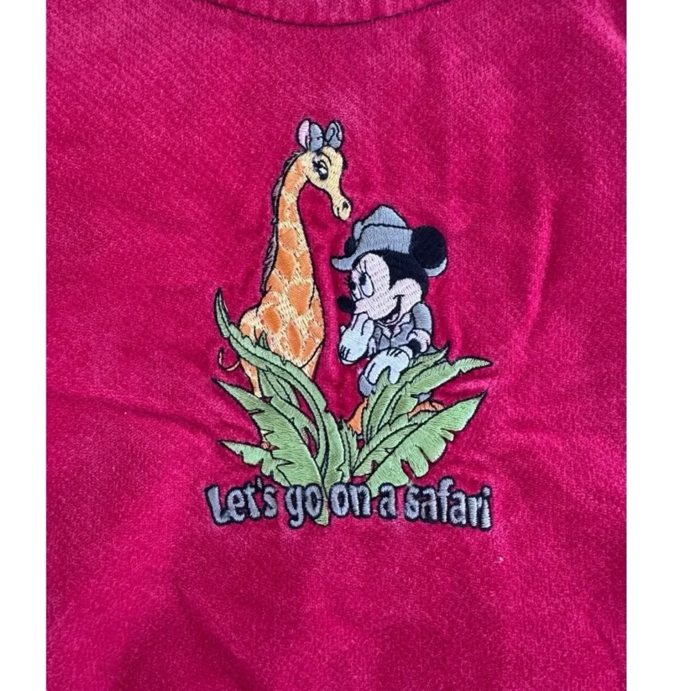 Y2K Minnie Mouse Red Safari Dress & Turtleneck Bodysuit - Picture 2 of 8
